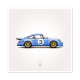 1974 Classic 3.0 RSR Illustration Poster Print - Set of 4