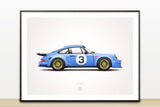 1974 Classic 3.0 RSR (GP Edition) Illustration Poster Print
