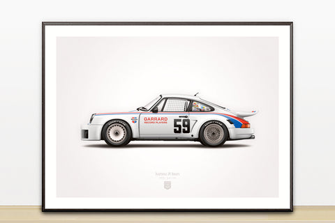 1975 Classic 3.0 RSR (Daytona 24 Hours) Illustration Poster Print