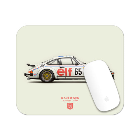 1976 Classic 934 turbo rsr Le Mans illustration Mouse Pad