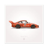 Classic Jägermeister Racing Illustration Poster Print - Set of 4