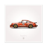 Classic Jägermeister Racing Illustration Poster Print - Set of 4