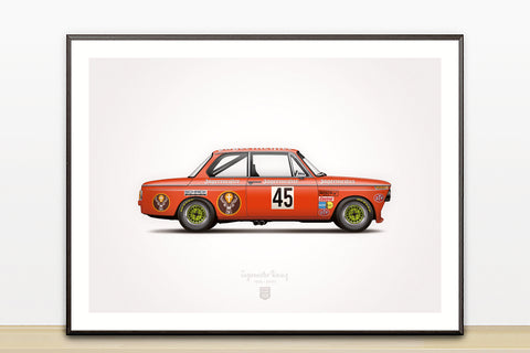 Classic BMW Jägermeister 2002 Illustration Poster Print