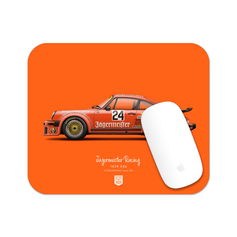 Classic Jägermeister Turbo RSR Type 934 illustration Mouse Pad