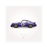 1973 Classic RS, RSR Illustration Poster Print - Set of 4