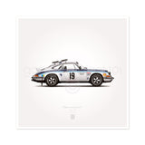 1973 Classic RS, RSR Illustration Poster Print - Set of 4