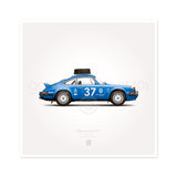 1973 Classic RS, RSR (GP Edition) Illustration Poster Print - Set of 4