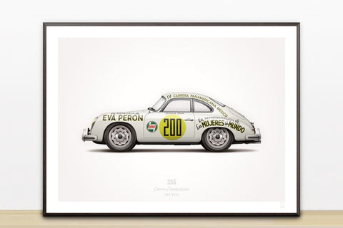 1953 356 Panamericana #200 Illustration Poster Print
