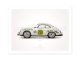 1953 356 Panamericana #200 Illustration Poster Print