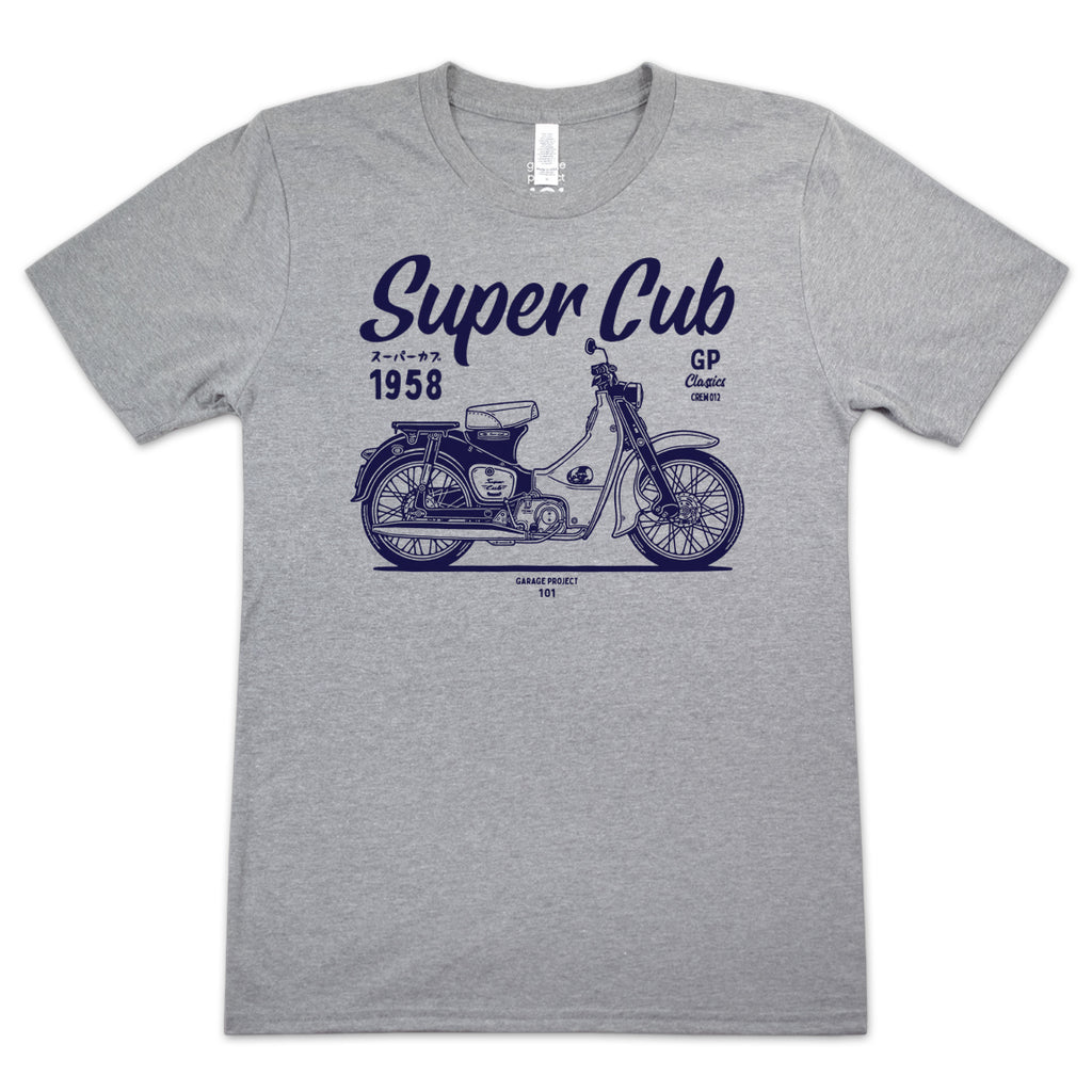 Tシャツ・カットソー HONDA MOTORCYCLE Lighting Hunter Cub Short Sleeve Charcol s-l1200.png