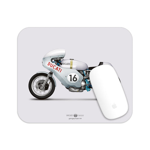 Ducati Smart Imola motorcycle illustration Mouse Pad