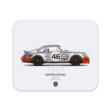 1973 Classic Martini Racing (Le Mans 24 Hours) illustration Mouse Pad