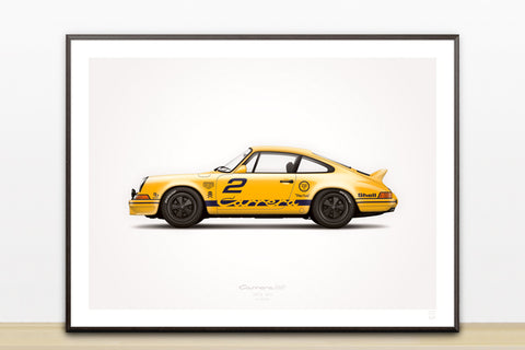 1973 Classic 2.7 RS (GP Edition) Illustration Poster Print