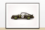 1973 Classic 2.8 RSR Le Mans (GP Edition) Illustration Poster Print