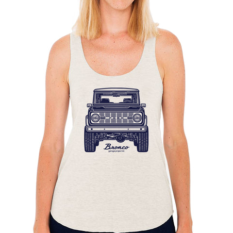 Classic Ford Bronco Front Women's Tank Top (Junior Size)