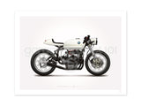 Classic BMW R75/5 Cafe Racer Motorcycle Illustration Poster Print