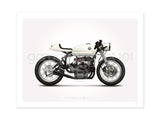 Classic BMW R75/5 Cafe Racer Motorcycle Illustration Poster Print