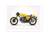 Ducati 750 Sport Motorcycle Illustration Poster Print