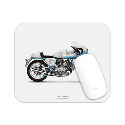 Ducati 750ss (supersport) Motorcycle illustration Mouse Pad