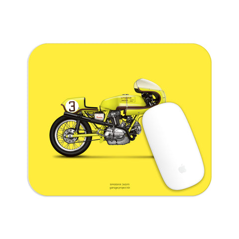 Classic Spaggiari Ducati Motorcycle illustration Mouse Pad