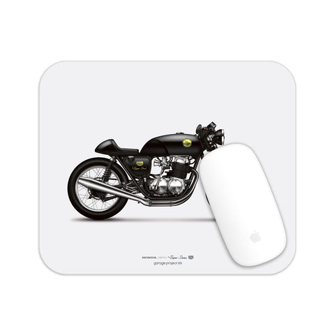 Honda CB750 Cafe Racer Motorcycle illustration Mouse Pad