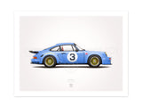 1974 Classic 3.0 RSR (GP Edition) Illustration Poster Print