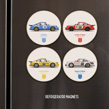 1974 Classic 3.0 RSR Illustration Fridge Magnet / Coaster - Set of 4