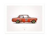 Classic BMW Jägermeister 2002 Illustration Poster Print