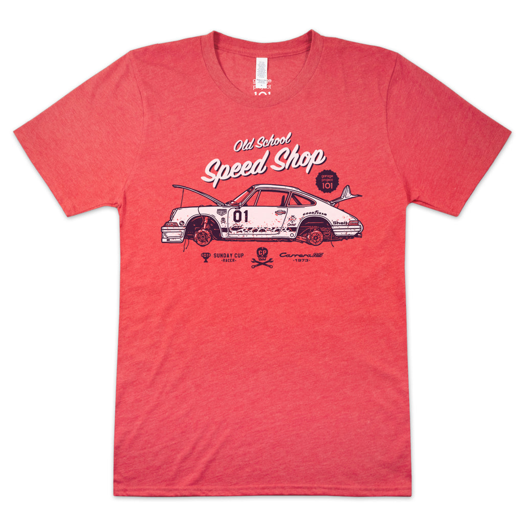 Crew 001 Old School Speed Shop T Shirt Garageproject101 