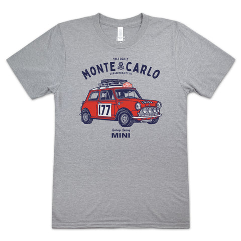 Crew 006 - Classic Mini Cooper Monte Carlo Rally T-Shirt