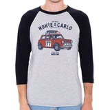Crew 006 - Classic Mini Cooper Monte Carlo Rally 3/4 Sleeve, Baseball Shirt