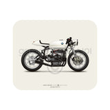 Classic BMW R75/5 Cafe Racer Motorcycle illustration Mouse Pad
