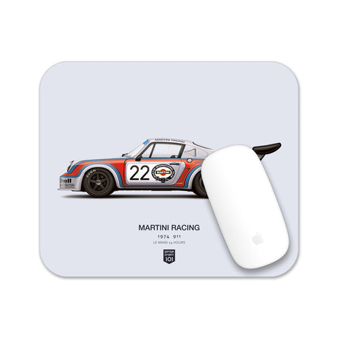 1974 Classic Martini Racing (Le Mans 24 Hours) illustration Mouse Pad