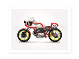 Ducati 750ss Corsa Motorcycle Illustration Poster Print