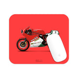 Ducati 750 F1 Motorcycle illustration Mouse Pad