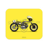 Classic Spaggiari Ducati Motorcycle illustration Mouse Pad