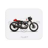 Honda CB350 Cafe Racer Motorcycle illustration Mouse Pad