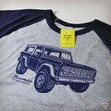 Classic Ford Bronco Men's 3/4 Sleeve, Baseball Shirt